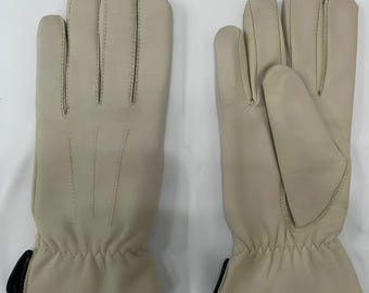 Guantes de conducción de piel auténtica suave / Guantes unisex de invierno cálidos