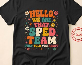Hello We Are That Speed Team Funny Running Joke Retro Groovy Typography Slow Runner Humor Colorful Vintage Design