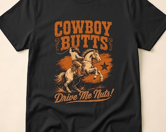 Funny Western Cowboy Humor Rodeo Cowgirl Country Horse Rider Vintage Ranch Style Design