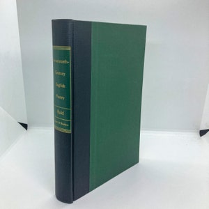 Harper English Literature Series &quot;17th Century English Poetry&quot; First edition 1959 R.C. Bald editor Vintage hardcover