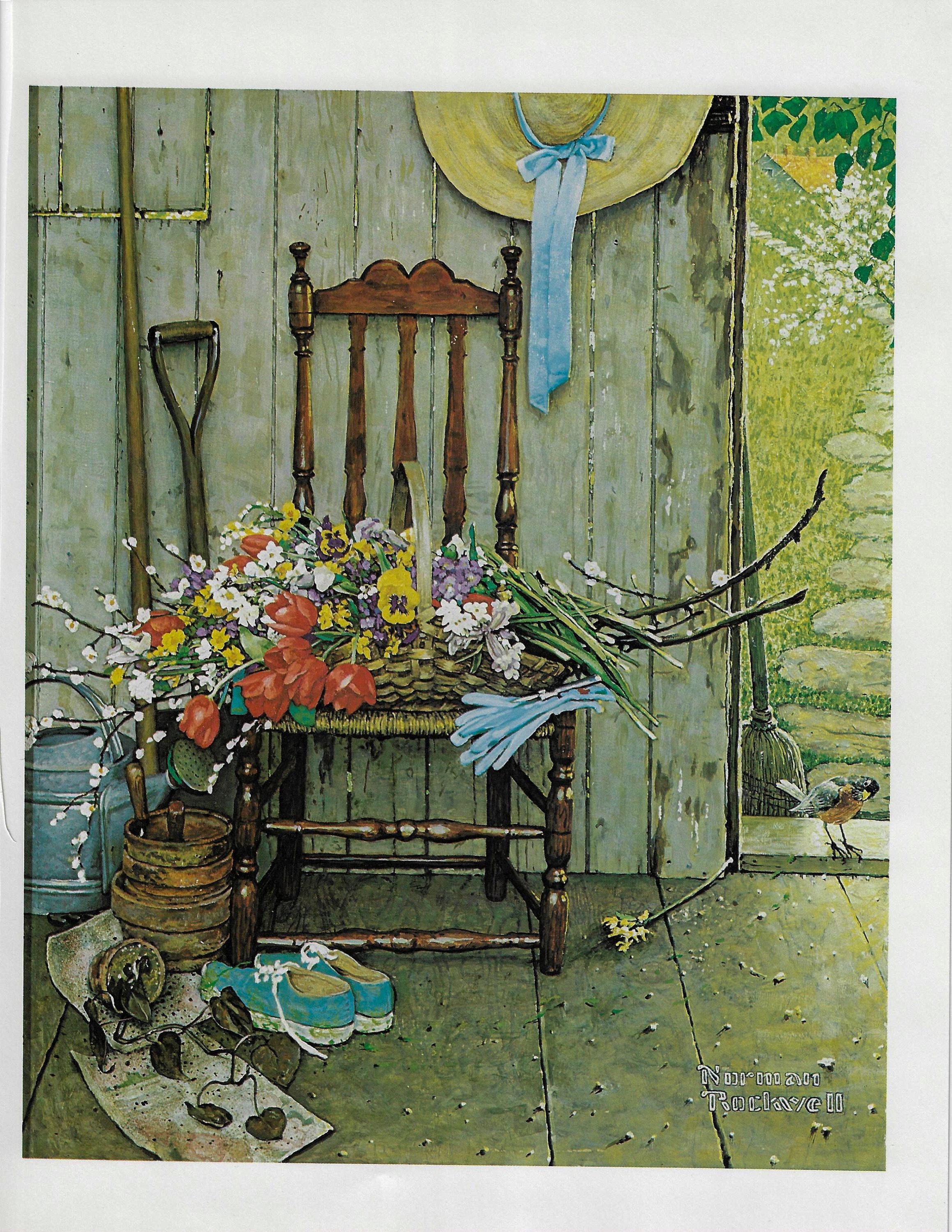 Norman Rockwell Vintage art book page 