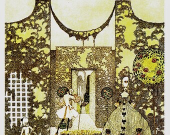 Art Nouveau Illustration Kay Nielsen 1913 felicia or | Etsy