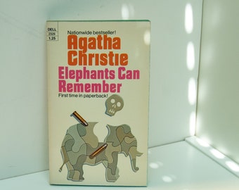 Hercule Poirot mystery "Elephants Can Remember" Agatha Christie [1973] First edition first time in paperback May be unread!