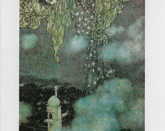 Edmund Dulac Rubaiyat Print: Vintage Arabian Nights Illustration