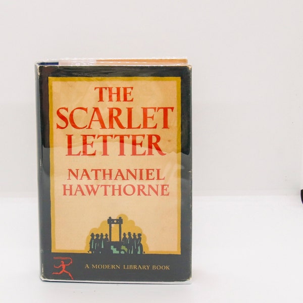 Nathaniel Hawthorne "The Scarlet Letter" 1960 Cloth bound vintage Modern Library in original dust jacket
