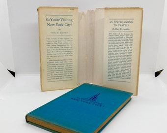 So You're Visiting New York 1939 Vintage hardcover tourist guide Clara Laughlin