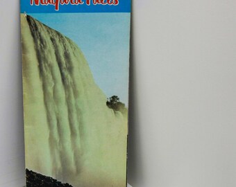 Niagara Falls Travel Brochure [1954] vintage pamphlet Schoellkopf Station #3