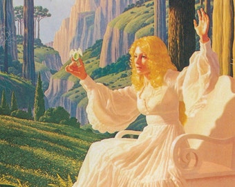 Greg & Tim Hildebrandt "The Gift of Galadriel / Old Man Willow" Vintage art book page Original work published in 1978