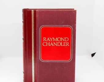 Raymond Chandler 4 novels in one book First edition thus 1986 Cloth & faux leather decorated vintage hardcover