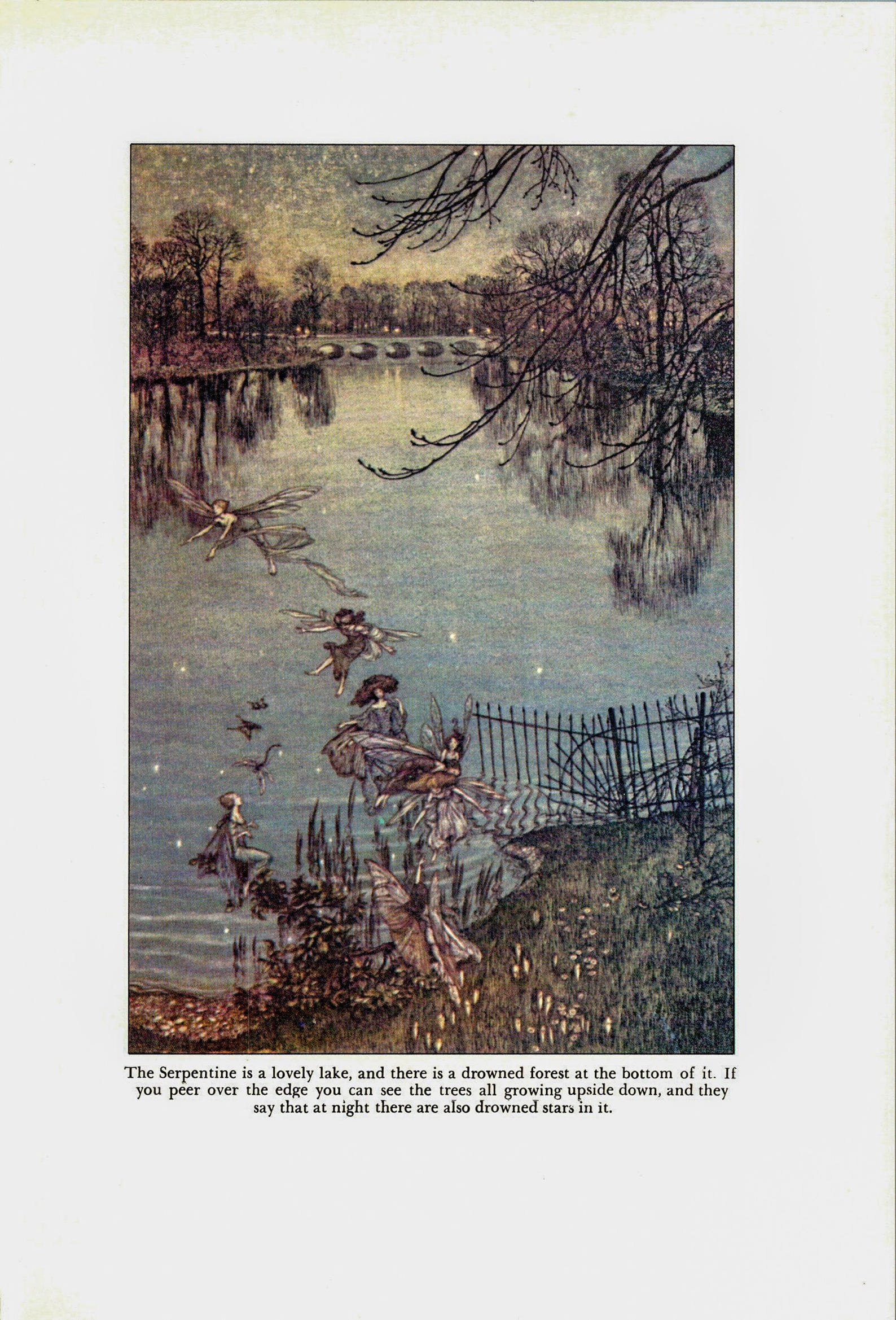 Arthur Rackham Vintage 2-sided Fairy Tale Art Book Page 