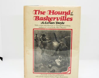 Sherlock Holmes "The Hound of the Baskervilles" A. Conan Doyle First edition thus vintage facsimile edition w- all Paget illustrations