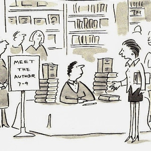 Liza Donnelly New Yorker Cartoon Art: Vintage Reader Humor Illustration