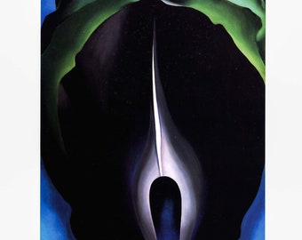 Georgia O'Keeffe vintage art book page [1930] "Jack in the Pulpit No. IV / Jack in the Pulpit No. III "