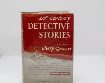 Ellery Queen's "20th Century Detective Stories" Vintage hardcover anthology 14 mystery stories from the masters Poirot Father Brown Poggioli