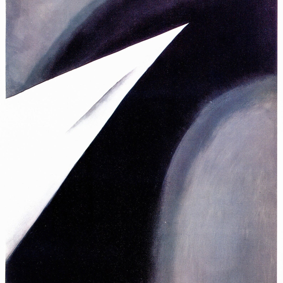 Georgia O keeffe Print 1930 black And White Original Vintage Color georgia-o-keeffe-print-1930-black-and-white-original-vintage-color