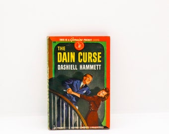 Dashiell Hammett "The Dain Curse" 1945 First edition vintage paperback The Continental Op