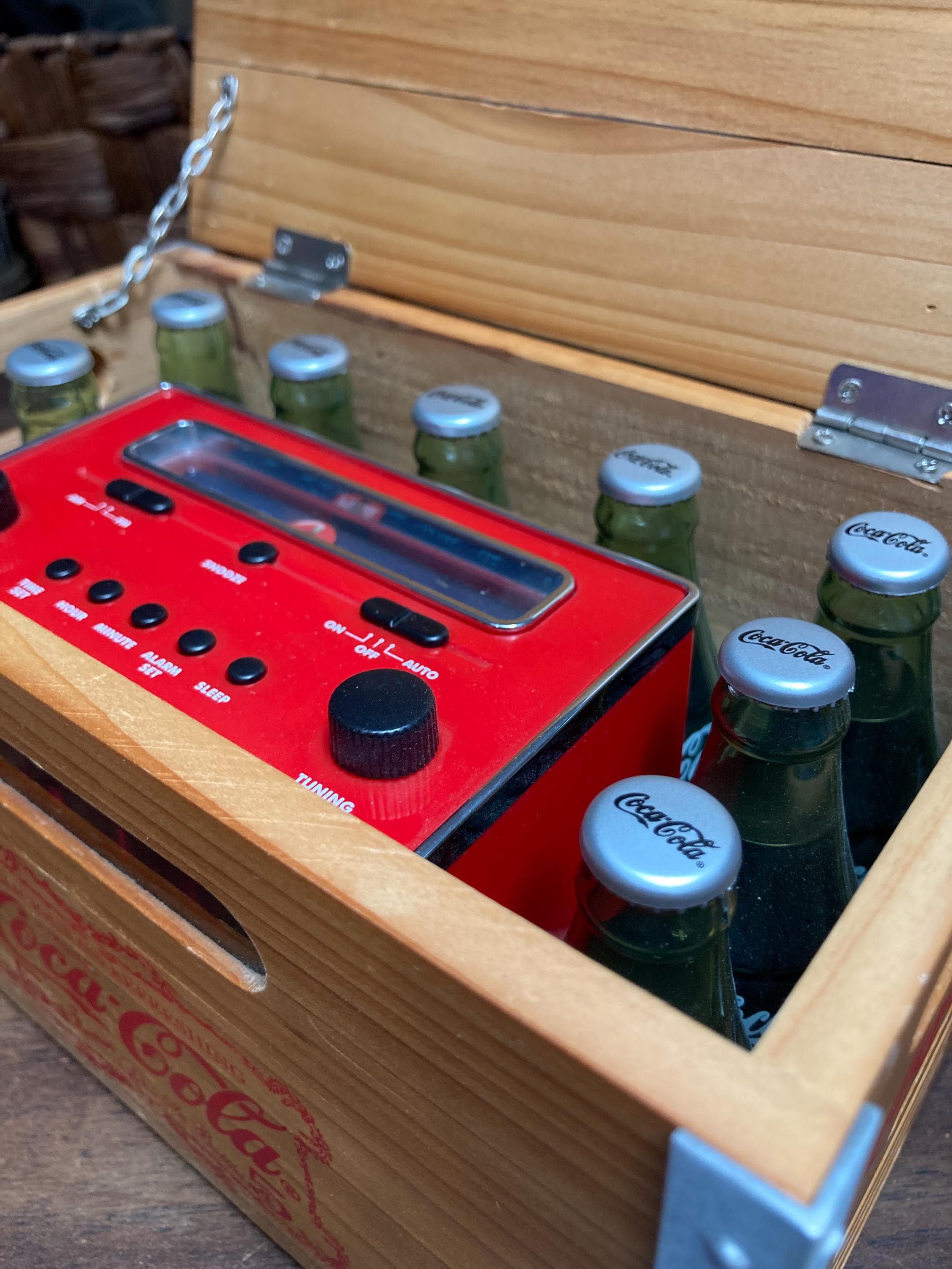 ★レア★インテリア Coca-Cola  トールボックス　ラジオ　ジャンク ☆レア☆インテリア Coca-Cola トールボックスラジオジャンク