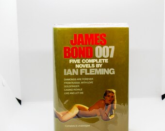 James Bond 007 Five Complete Novels Ian Fleming Vintage hardcover First edition 1988