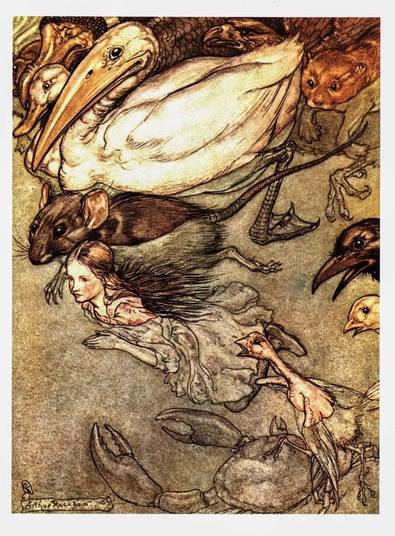 Alice in Wonderland Arthur Rackham 1907 Art 