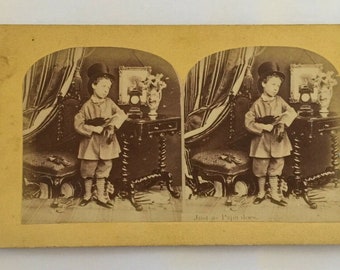 Victorian boy dandy in top hat & gloves umbrella G. Barrington Mass grocery ad