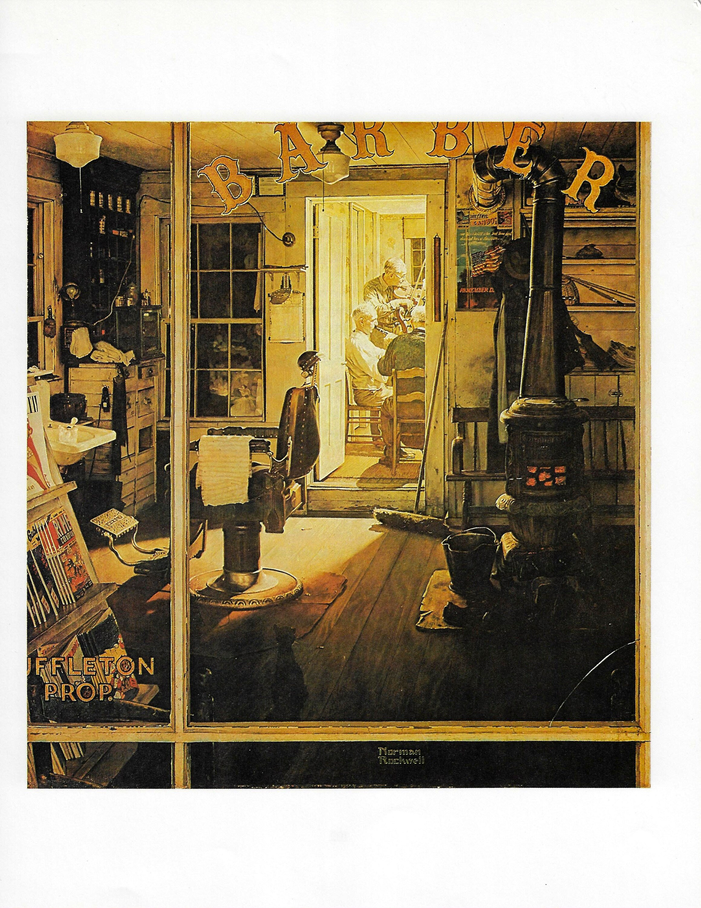 Norman Rockwell Vintage Art Book Page 