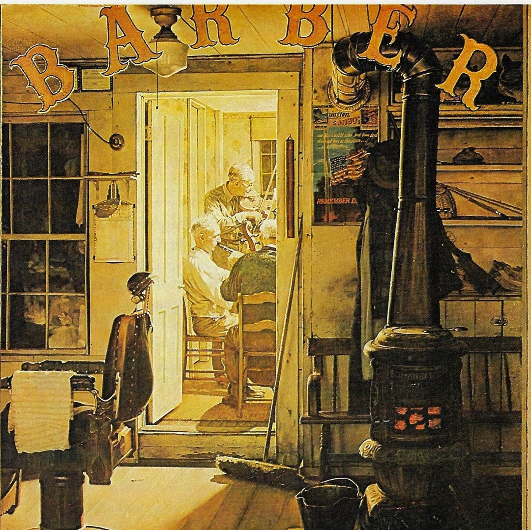 Norman Rockwell Vintage Art Book Page 