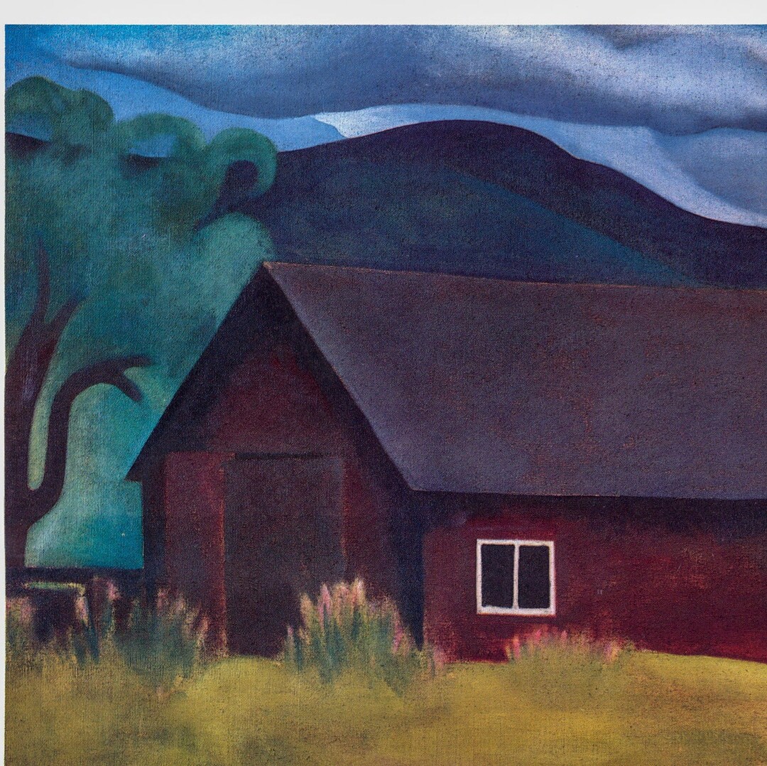 O'keeffe Print 1922 the Shanty Etsy