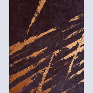 Golden Echoes | Abstract Brown and Gold Acrylic Painting