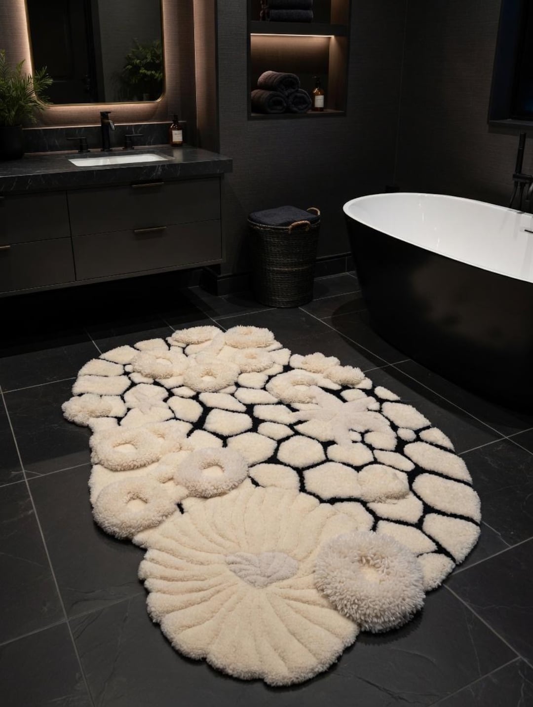 Custom Tufted Rug, 3D Textured Rug, Avant-garde Decor, Nature-inspired ...