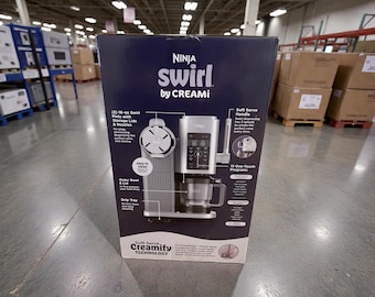 Ninja CREAMi Swirl Eismaschine Soft Serve Maker mit Cream heraus