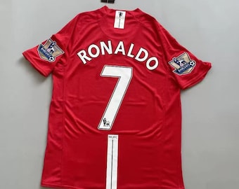 Vintage 2007 Ronaldo #7 Manchester United Home Jersey | Custom Name Number Retro Soccer Shirt