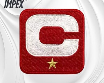 San Francisco 49ers Captain C Patch 1 Star – Football Jersey Embroidered 2.25" Iron\Sew-On
