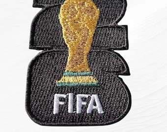 FIFA World Cup Trophy Embroidered Patch – 2.5 Inch Soccer Football Badge