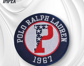 Classic Polo Style Embroidered Patch 4” Iron-On/Sew-On Fashion Logo Emblem