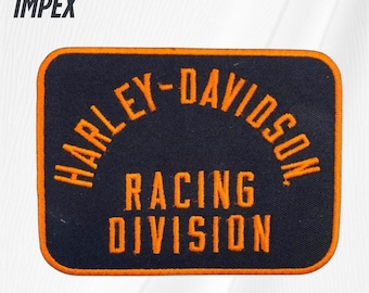 Harley Davidson Racing Division H-D Patch 4" Embroidered Motorcycle Biker Jacket Patch