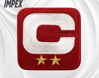 San Francisco 49ers Captain C Patch 2 Star–Football Embroidery Patch 2.25" Iron\Sew-On