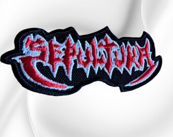 Sepultura Band Logo Embroidered Patch – Iron On Sew On Metal Music Gear