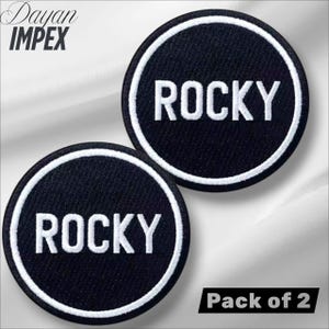 Chicago Blackhawks Rocky Wirtz Memorial Patch 3" – Pack of 2 – Embroidered Iron-On/Sew-On*