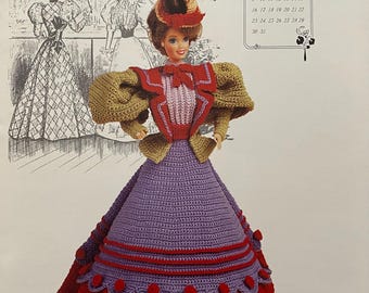 Vintage Gibson Girl Fashion Doll Häkelanleitungen | Victorian-Bundle *4 Anleitungen* (PDF download)