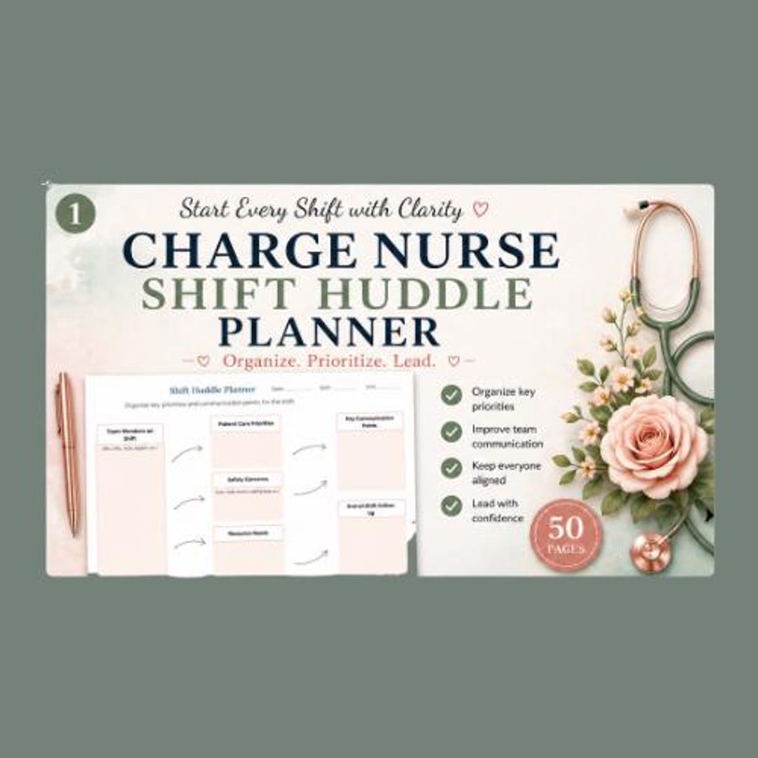Charge Nurse Shift Huddle Notepad , Hospital Unit Tool (paper) - Etsy