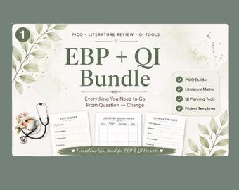 Nursing Bundle | Nurses Working On EBP or QI Projects | Digital