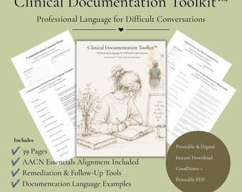 Clinical Documentation Toolkit for Nurse Educators | AACN Essentials Alignment & Remediation Forms | Clinical Instructor Resource PDF