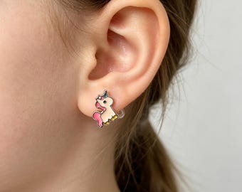 Ohrclips Kinder-Einhorn Ohrclips KIDS Ohrringe No Piercing