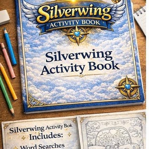 Silverwing Adventure Activity Book for Kids | Word Search, Mazes, Coloring (Digital Download)