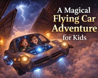Libro de cuentos de aventuras del coche volador Silverwing / Lectura de fantasía para niños antes de dormir (PDF imprimible)