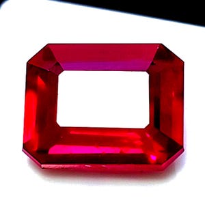 AAA+ Certified Ruby 10 Ct Natural Red Ruby Emerald Cut Loose Ruby Gemstone| Ring and Earrings | Pendant | Gift
