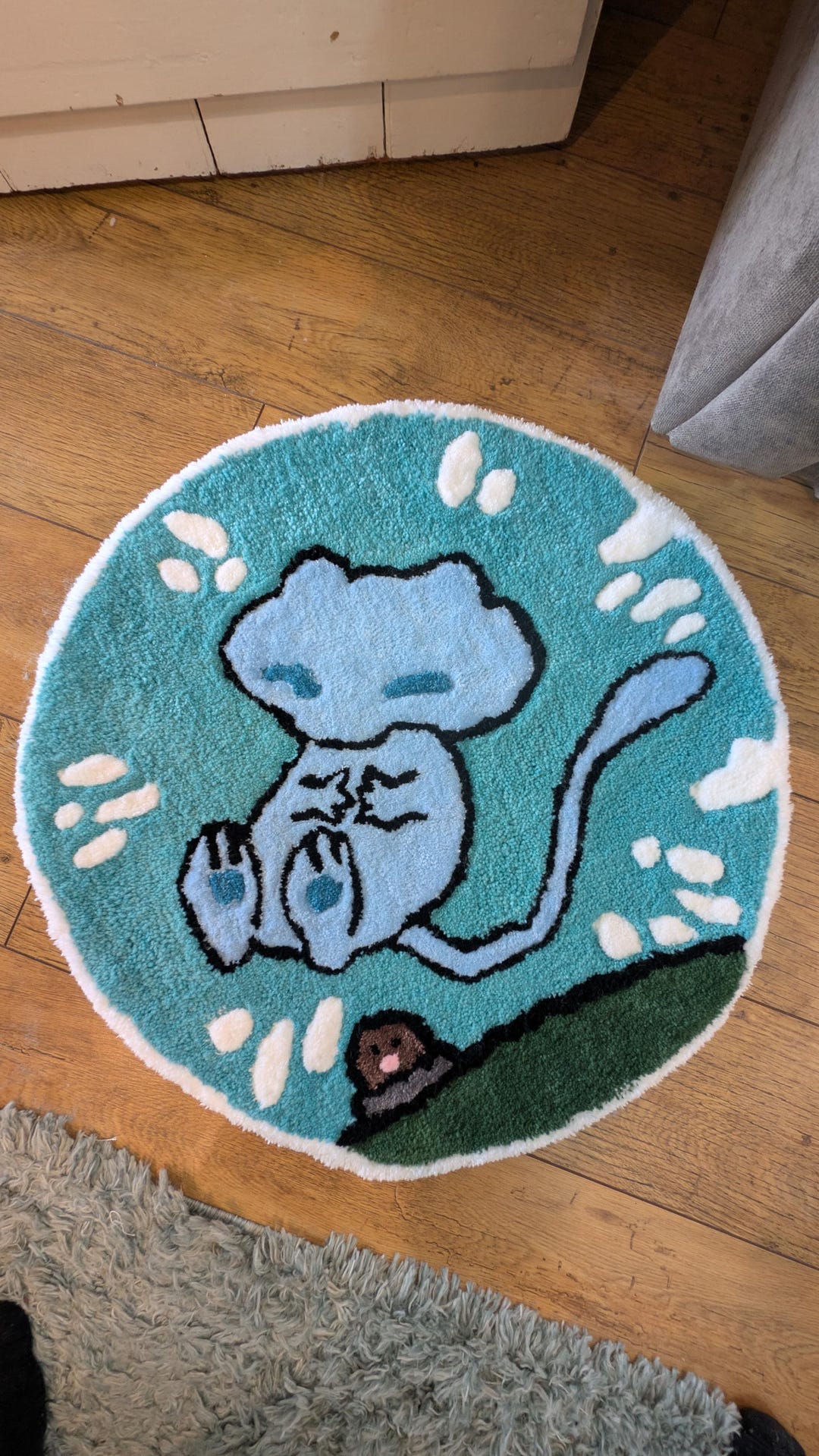 Pokémon - Mew Tufted Rug - Bubble Mew - Etsy UK
