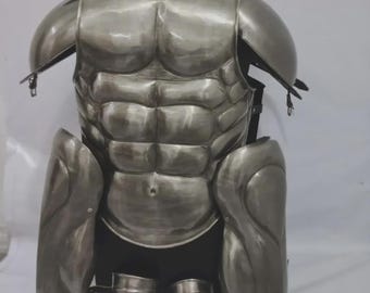 Handcrafted Spartan Muscle Cuirass Armor Set, Medieval Steel LARP Cosplay Costume