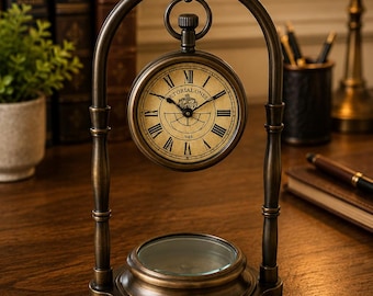 Personalized Retirement Clock, Engraved Office Gift for Coworker, Boss Retirement Gift, Custom Keepsake, Farewell Present