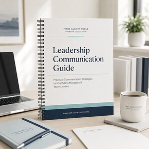 Guide till ledarskapskommunikation | Verktygslåda för chefer, arbetsbok för teamkommunikation, PDF-nedladdning